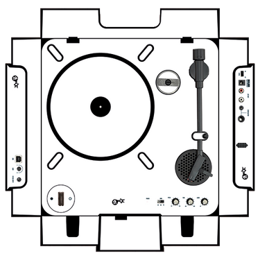 dj-skins Numark PT 01 Skin WHITE aka STAR TROOPER